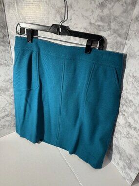 Talbots NWT Teal Wool Blend Skirt – Size 14 Classic Career Workwear Academia